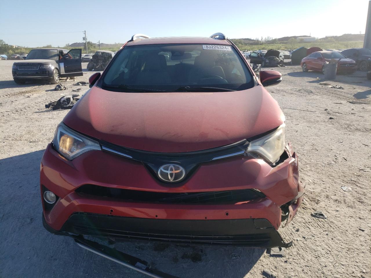 2017 Toyota RAV 4 VIN 2T3WFREV3HW322186 Copart auction photo, front end / side damage thumbnail 5