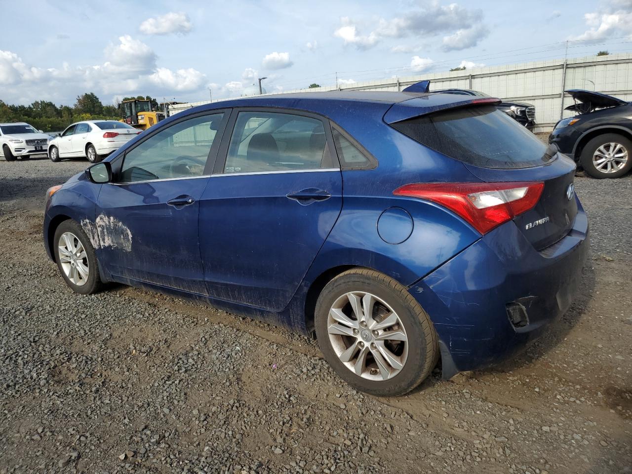 2013 Hyundai Elantra VIN KMHD35LEXDU053408 Copart auction photo, undercarriage / side damage thumbnail 2