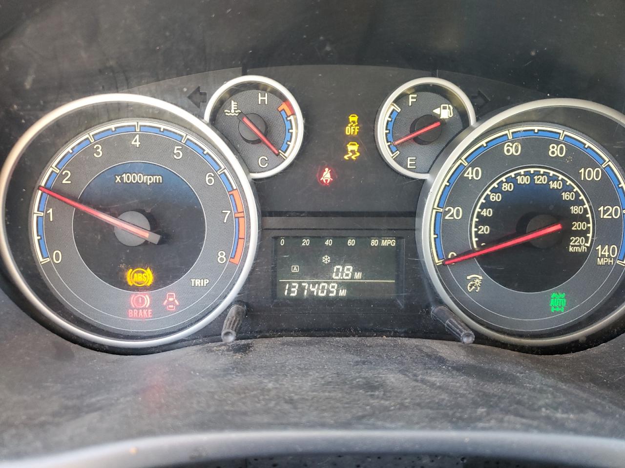 2013 Suzuki SX4 VIN JS2YB5A31D6101642 Copart auction photo, front end / rear end damage thumbnail 9