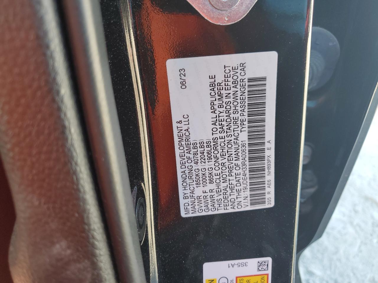 2024 Acura Integra VIN 19UDE4H33RA006361 Copart auction photo, front end damage thumbnail 14
