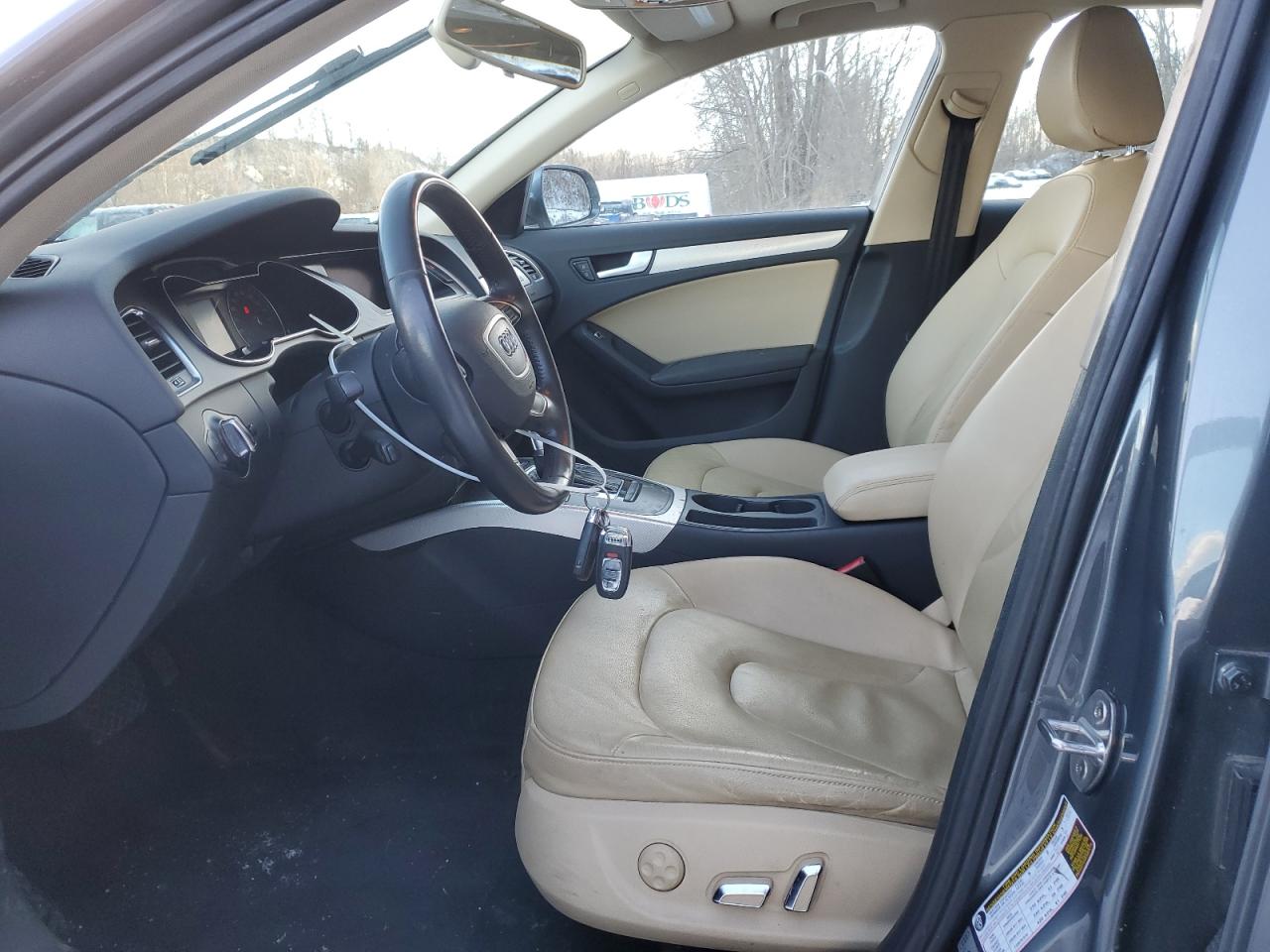 2014 Audi A4 VIN WAUBFAFL2EN038495 Copart auction photo, front end / side damage thumbnail 7