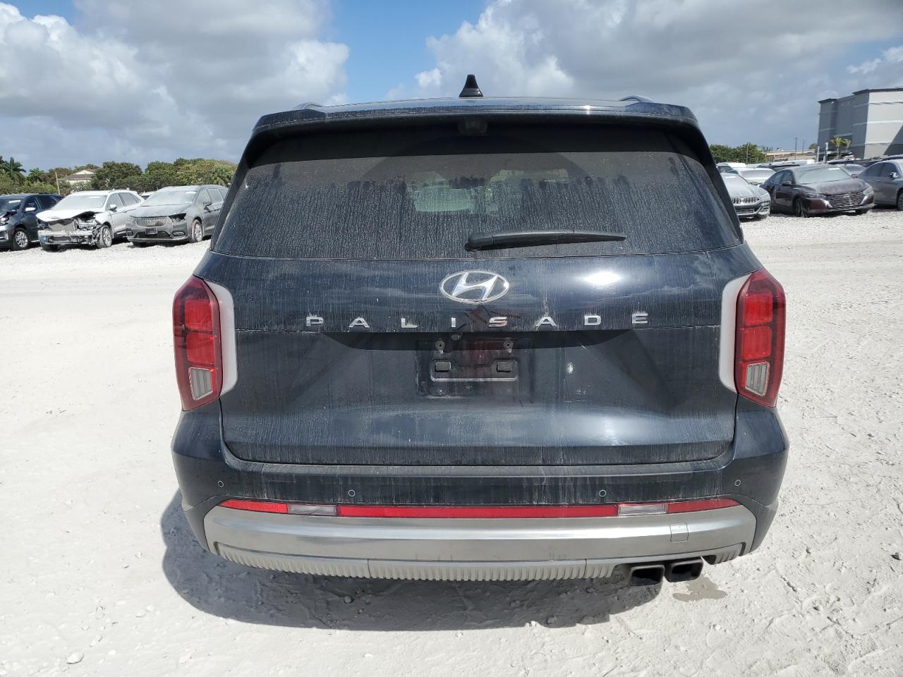 2024 Hyundai Palisade VIN KM8R74GE1RU791877 Copart auction photo, front end damage thumbnail 6