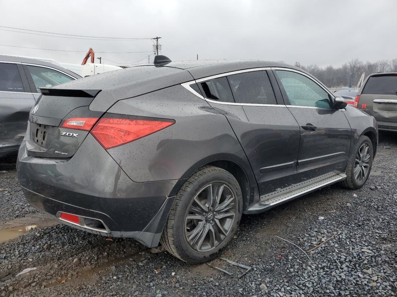 2010 Acura ZDX VIN 2HNYB1H47AH502067 Copart auction photo, side / rear end damage thumbnail 3