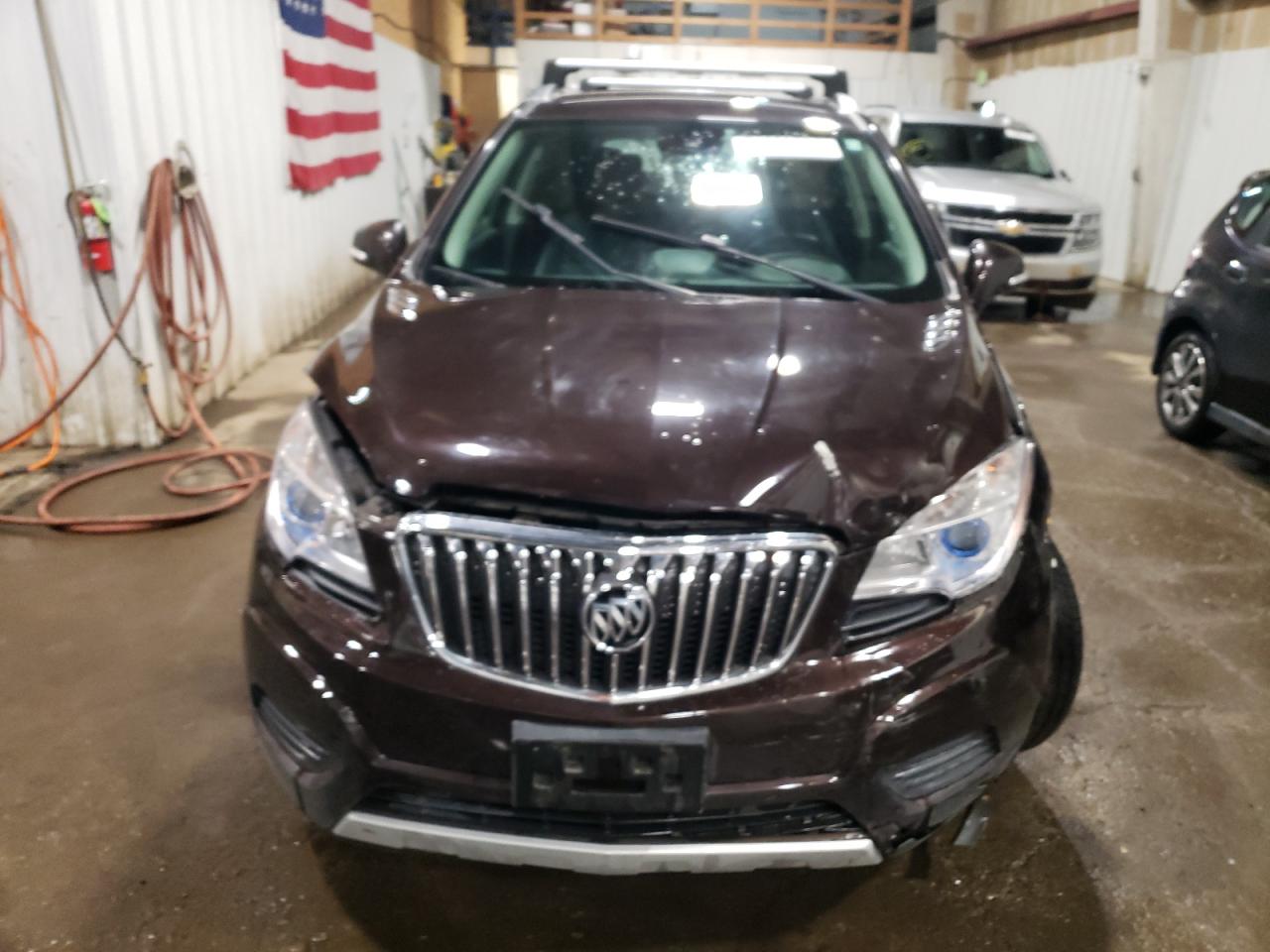 2016 Buick Encore VIN KL4CJESB3GB540957 Copart auction photo, front end damage thumbnail 5