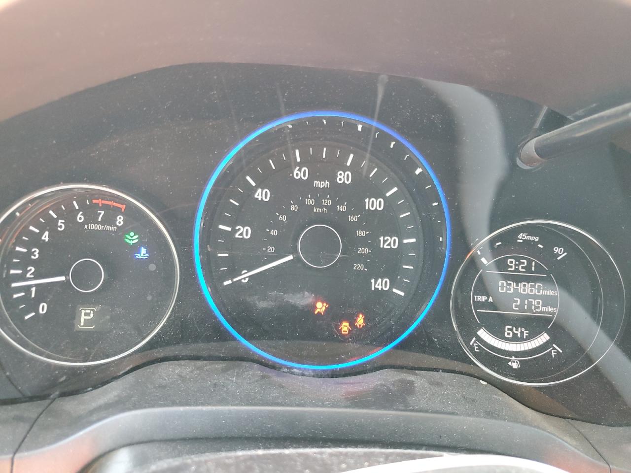 2022 Honda HR-V VIN 3CZRU5H11NM731315 Copart auction photo, front end damage thumbnail 9