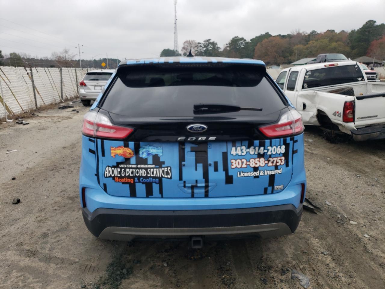 2022 Ford Edge VIN 2FMPK4J92NBA99497 Copart auction photo, front end / side damage thumbnail 6