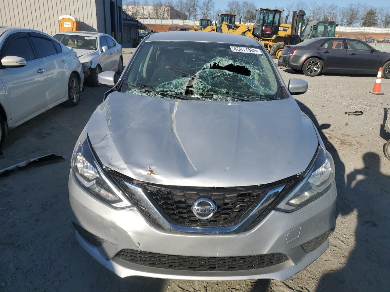 2017 Nissan Sentra VIN 3N1AB7AP4HL649627 Copart auction photo, top/roof damage thumbnail 5