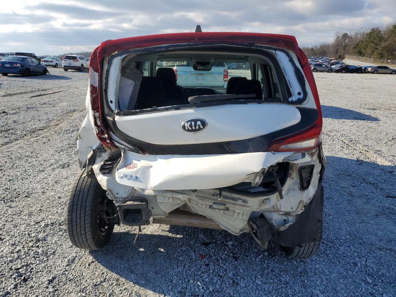 2021 KIA Soul VIN KNDJ23AU6M7138656 Copart auction photo, rear end damage thumbnail 6