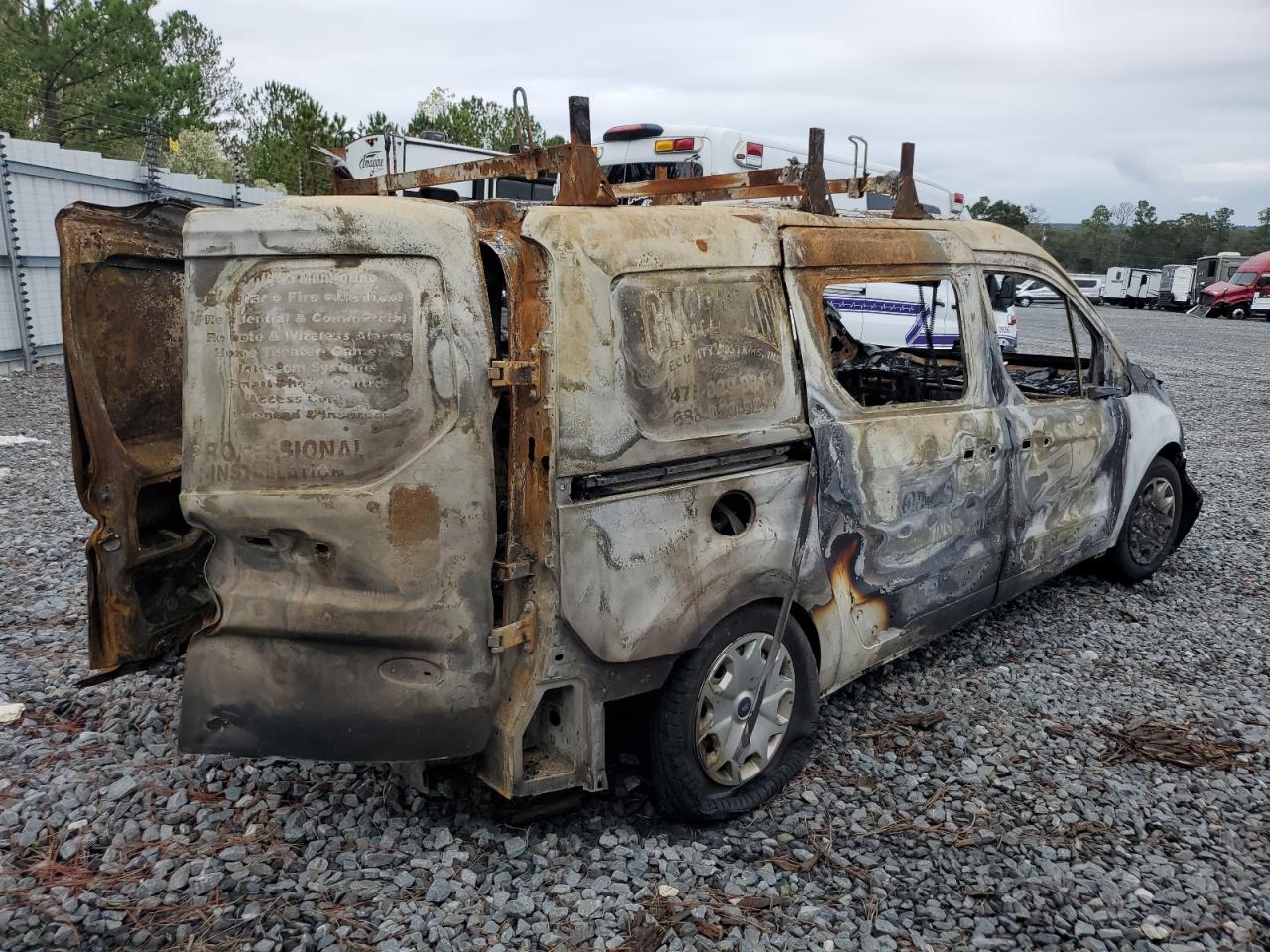 2014 Ford Transit VIN NM0LS7E72E1141771 Copart auction photo, burn damage thumbnail 3