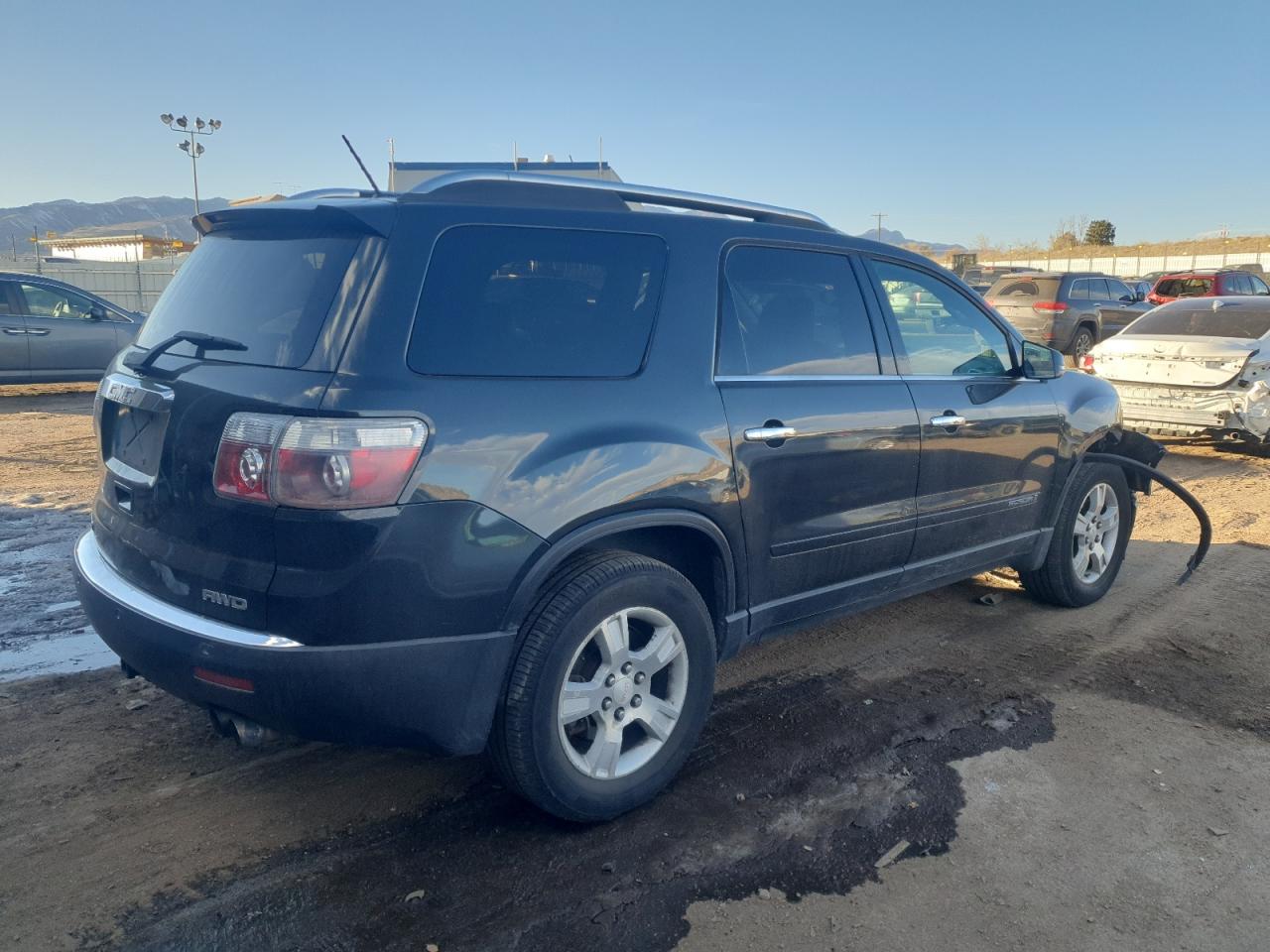 2007 GMC Acadia VIN 1GKEV33727J130064 Copart auction photo, front end damage thumbnail 3