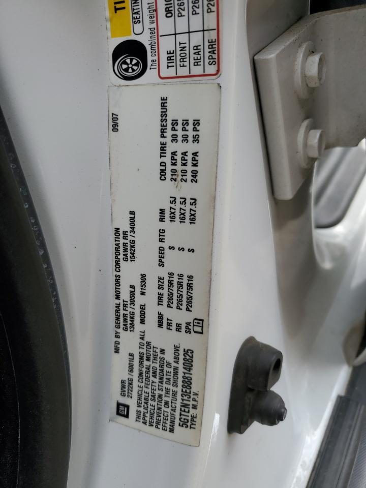 2008 Hummer H3 VIN 5GTEN13E888140825 Copart auction photo, front end damage thumbnail 13