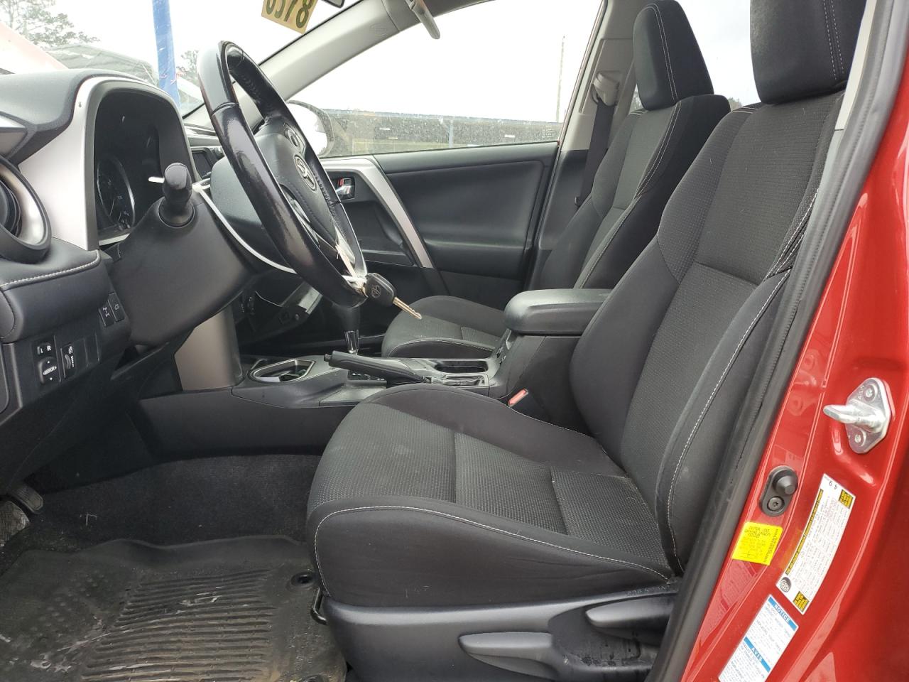 2016 Toyota RAV 4 VIN JTMRFREV6GJ056186 Copart auction photo, front end / side damage thumbnail 7