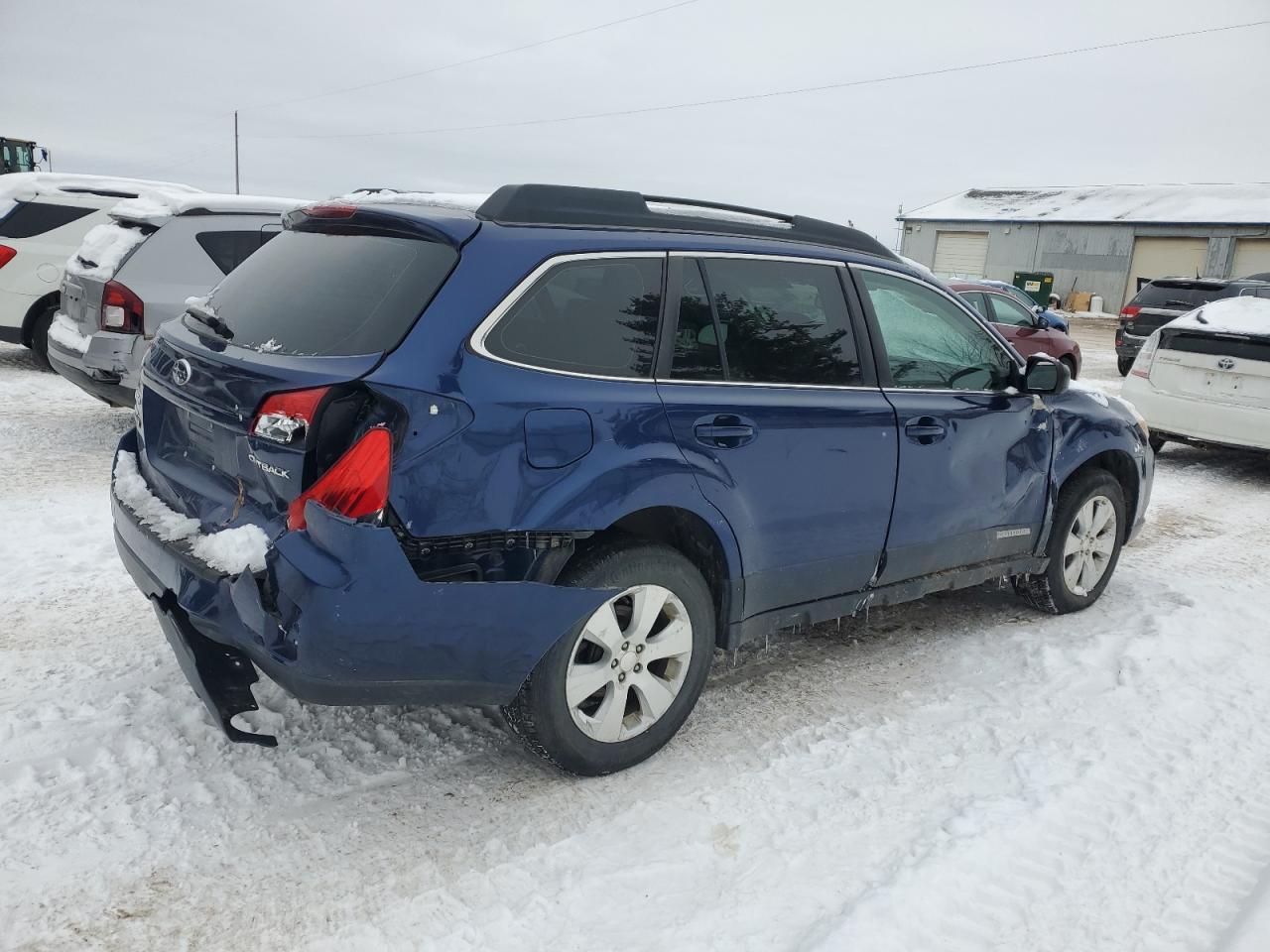 2010 Subaru Outback VIN 4S4BRCAC3A3349187 Copart auction photo, rear end / side damage thumbnail 3