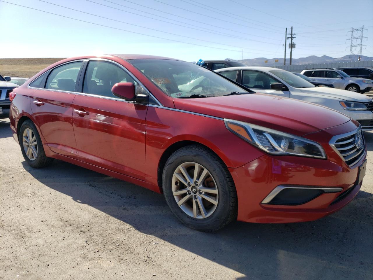 2017 Hyundai Sonata VIN 5NPE24AF2HH483984 Copart auction photo, front end / hail damage thumbnail 4