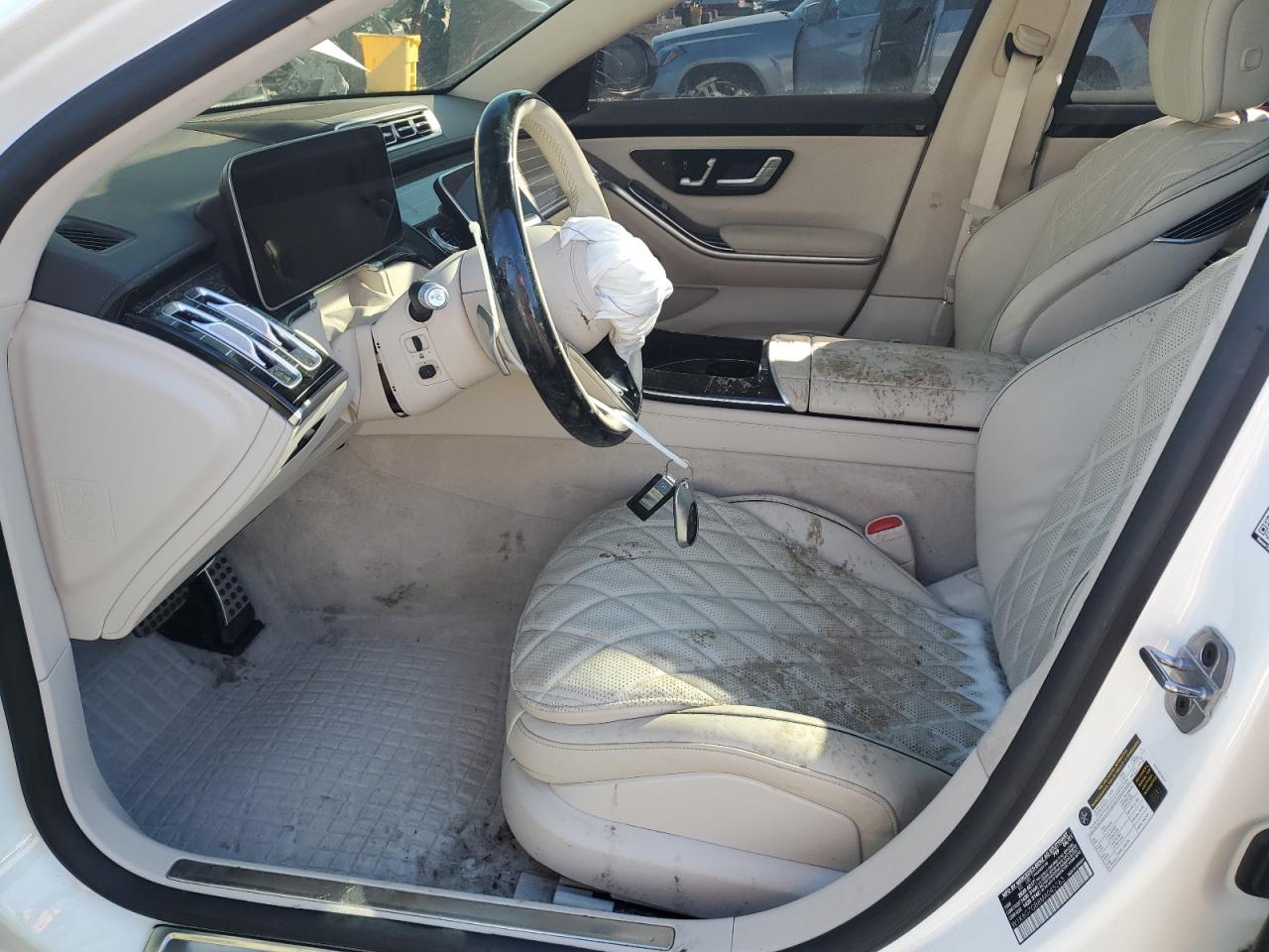 2021 Mercedes-Benz S-klasse VIN W1K6G7GB8MA045263 Copart auction photo, undercarriage / front end damage thumbnail 7