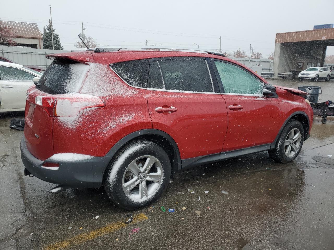 2015 Toyota RAV 4 VIN 2T3WFREVXFW137131 Copart auction photo, front end / side damage thumbnail 3