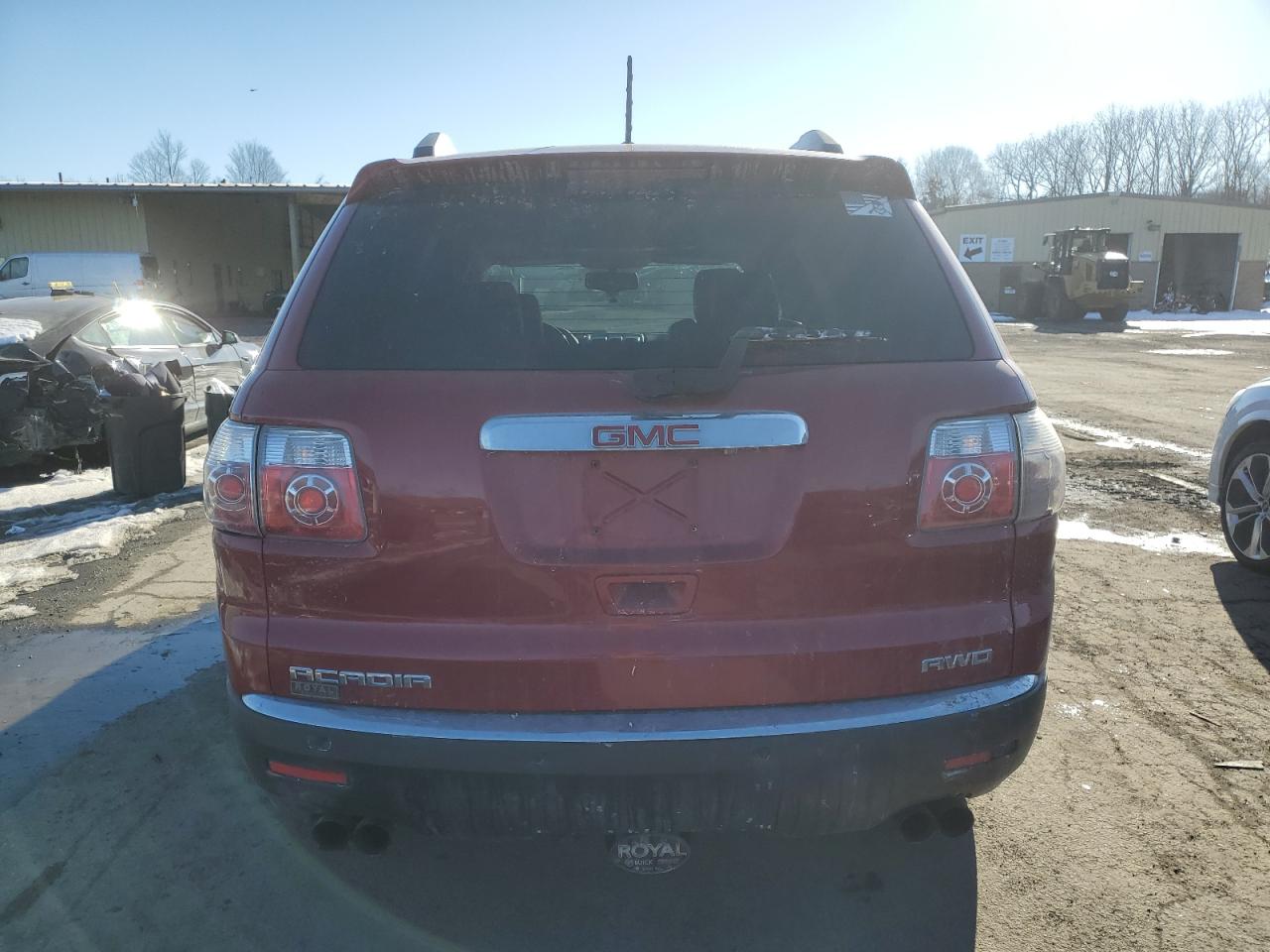 2012 GMC Acadia VIN 1GKKVRED9CJ361983 Copart auction photo, all over damage thumbnail 6