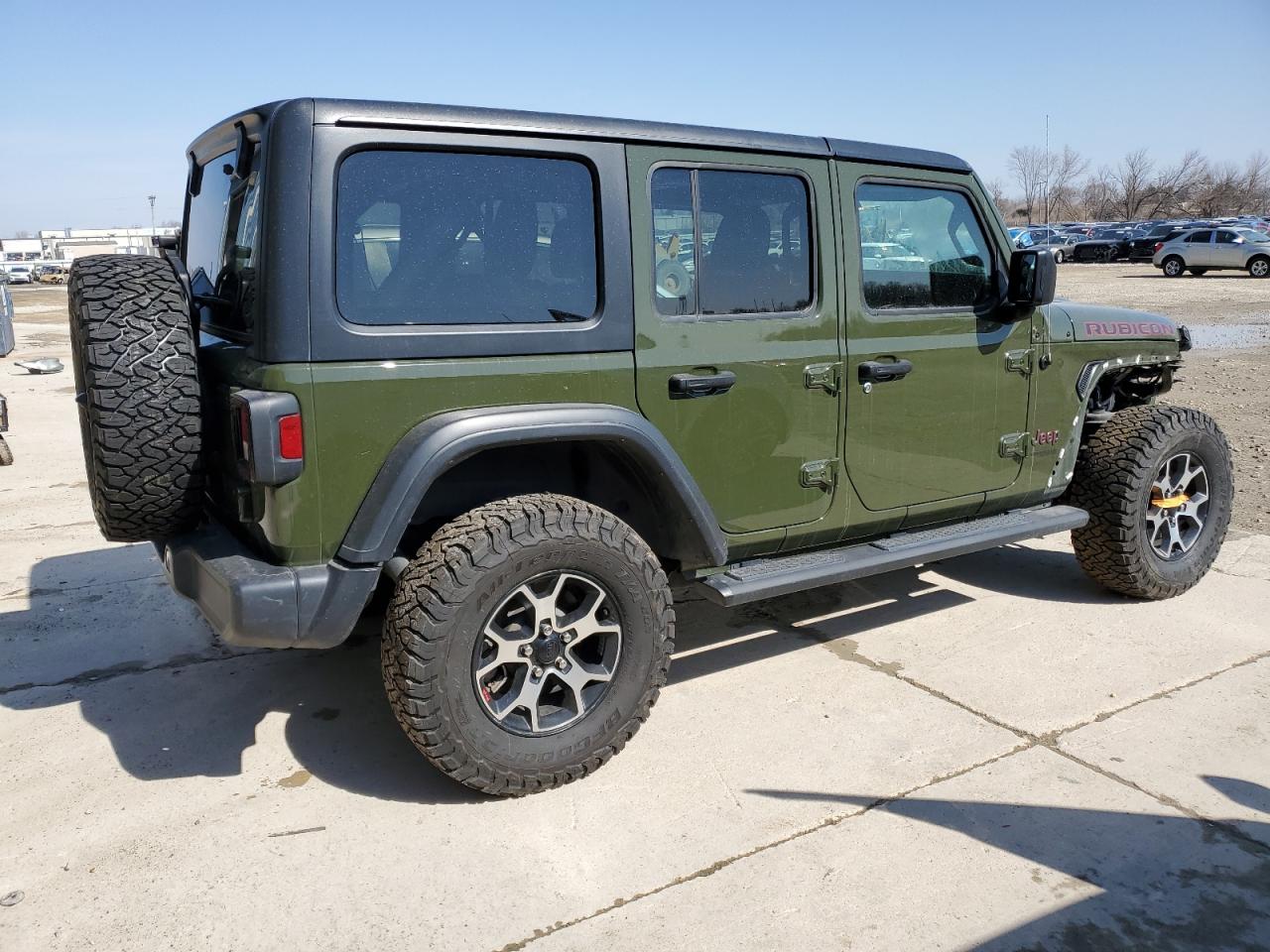 2020 Jeep Wrangler VIN 1C4HJXFG9LW329455 Copart auction photo, front end / minor dent/scratches damage thumbnail 3