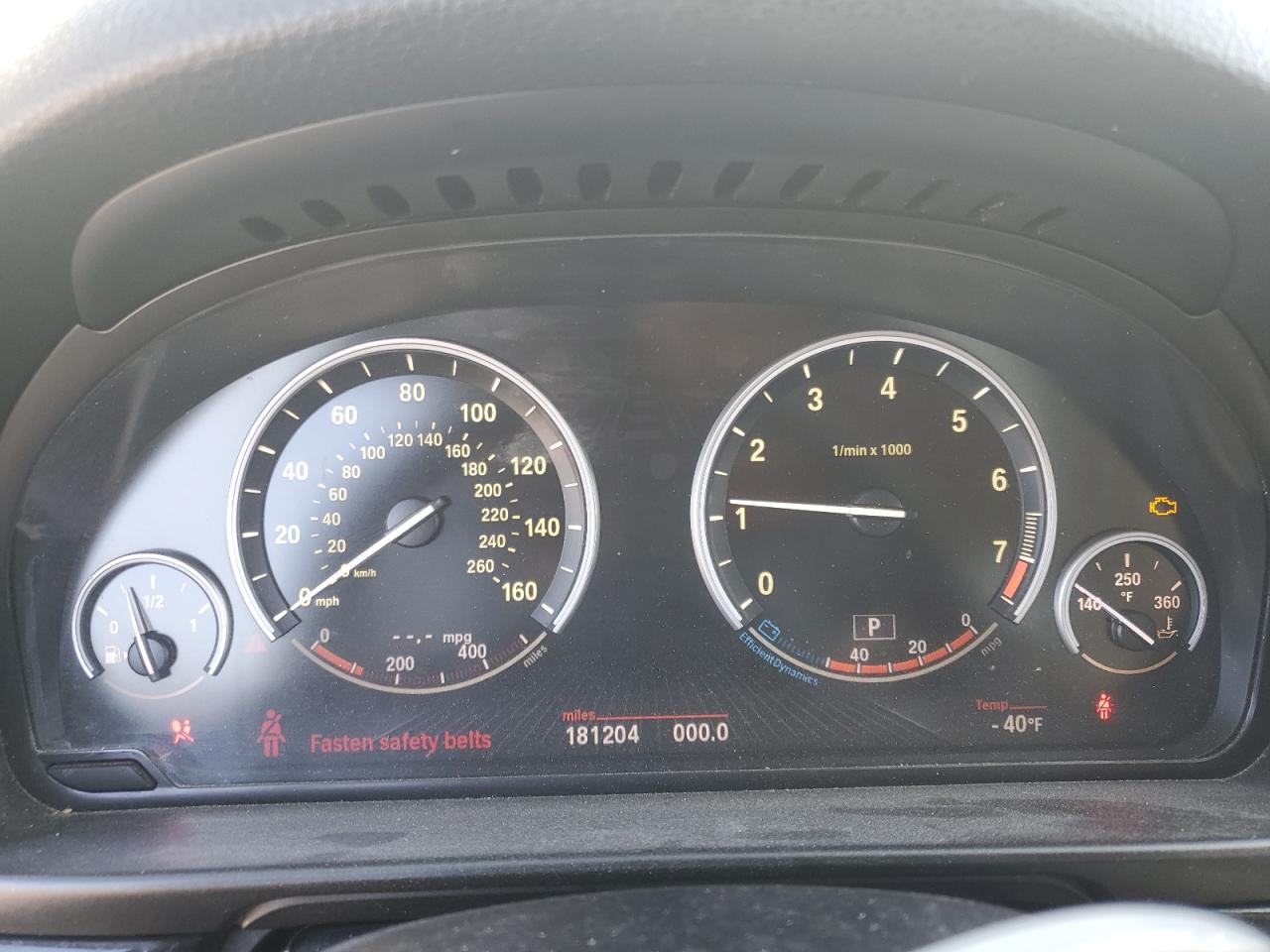 2013 BMW 5er VIN WBAFU7C54DDU66850 Copart auction photo, front end damage thumbnail 9