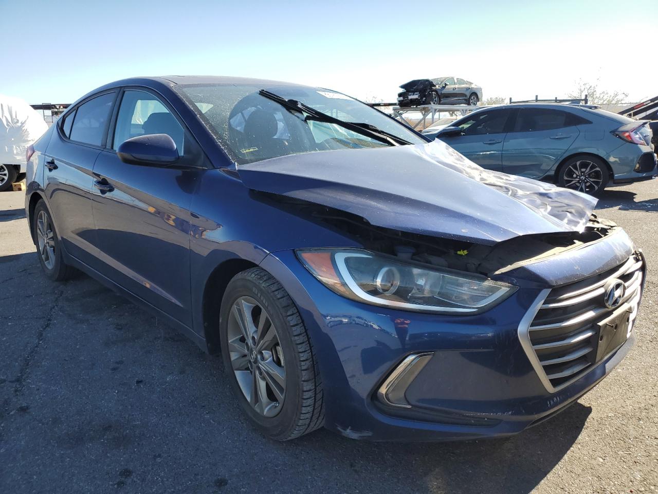 2017 Hyundai Elantra VIN 5NPD84LF6HH128078 Copart auction photo, front end damage thumbnail 4