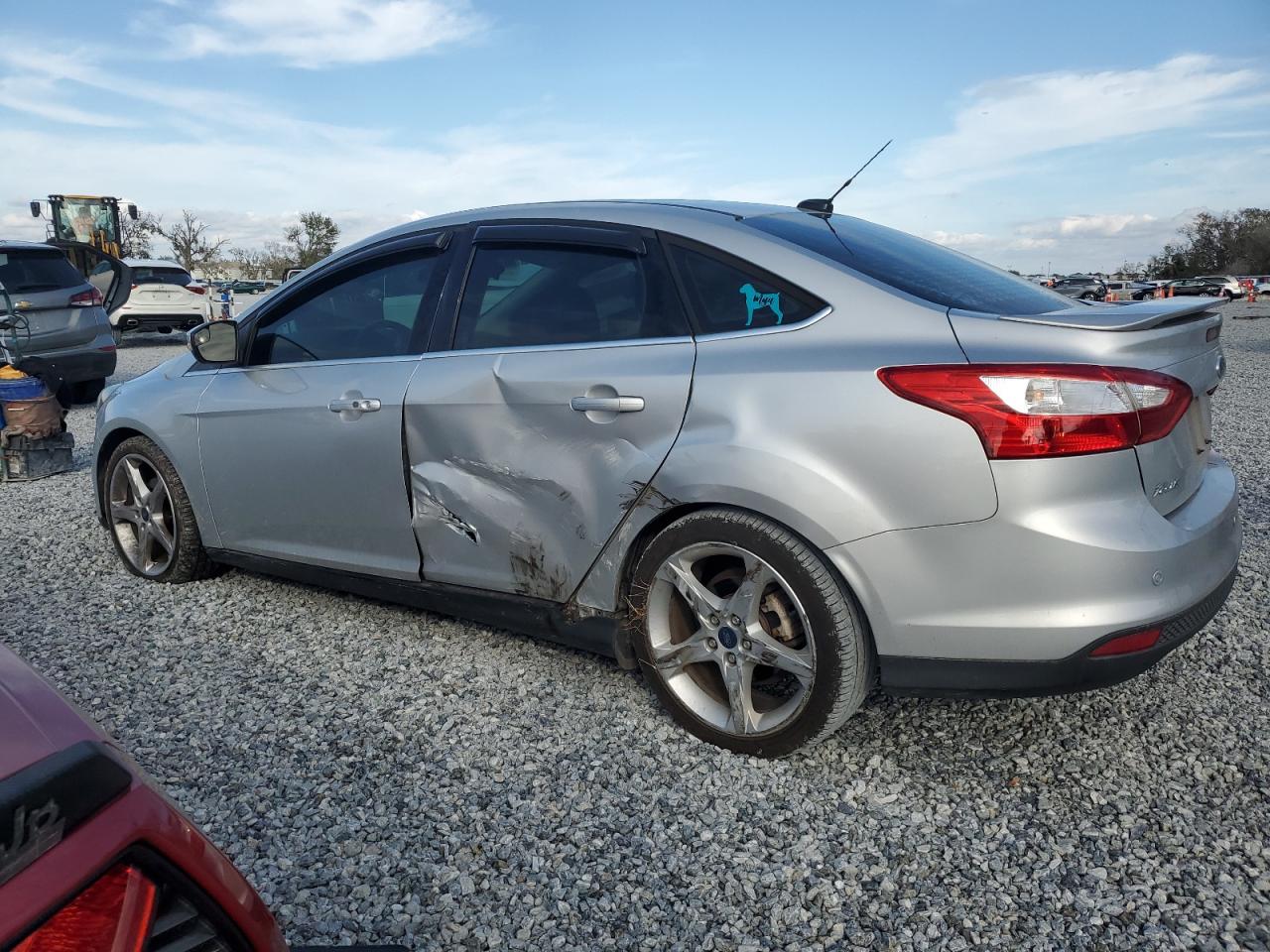 2014 Ford Focus VIN 1FADP3J20EL463122 Copart auction photo, side damage thumbnail 2