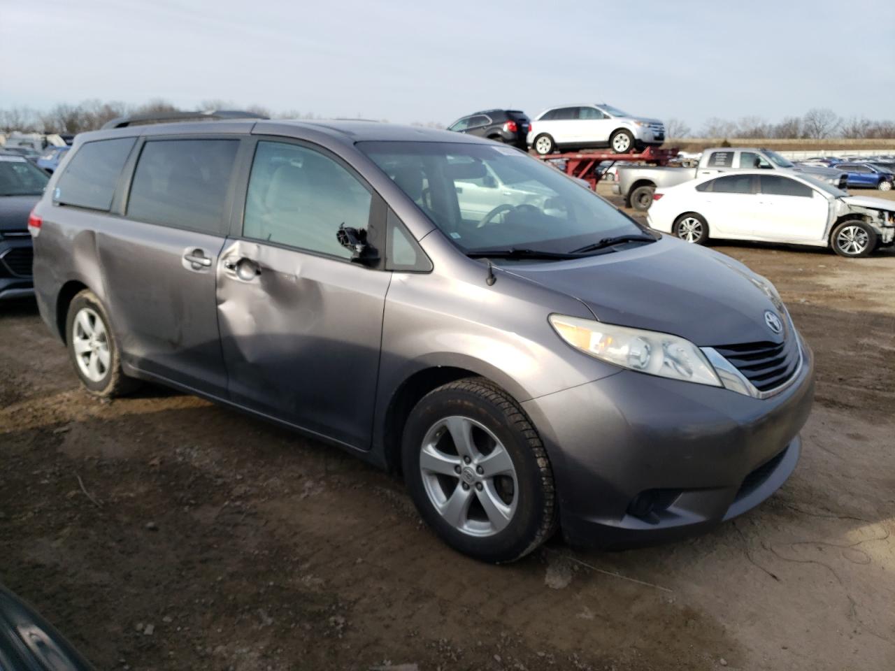 2011 Toyota Sienna VIN 5TDKK3DC4BS097356 Copart auction photo, side damage thumbnail 4