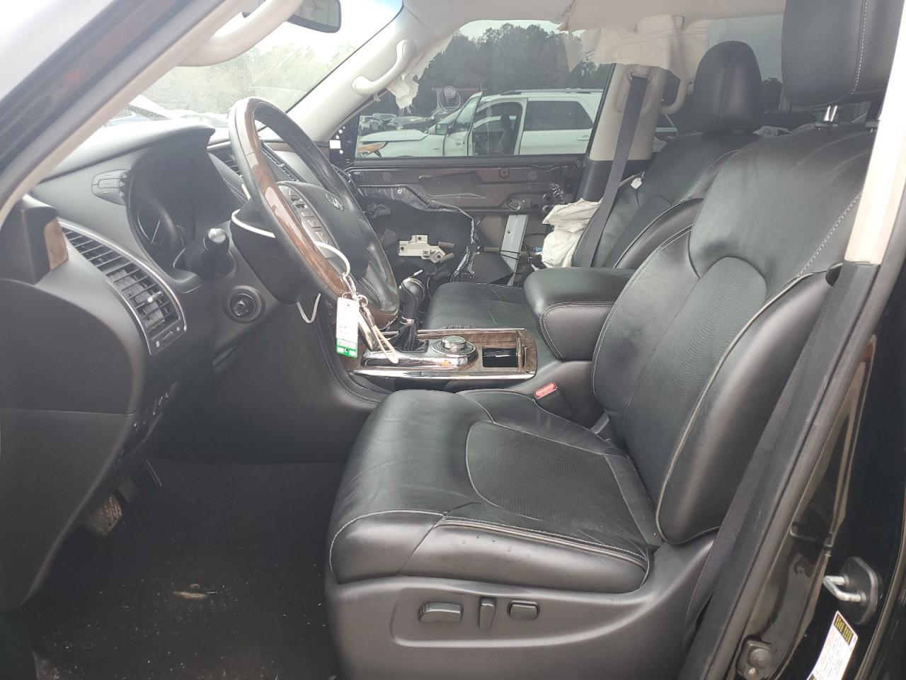 2017 Infiniti QX80 VIN JN8AZ2NE2H9150097 Copart auction photo, side damage thumbnail 7