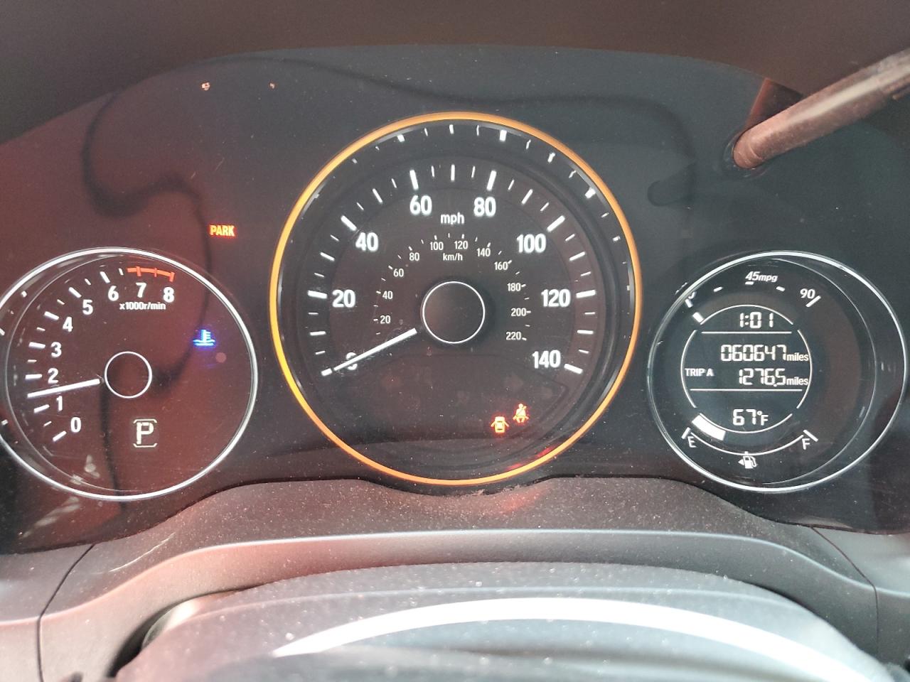 2017 Honda HR-V VIN 3CZRU5H39HG700186 Copart auction photo, front end damage thumbnail 9