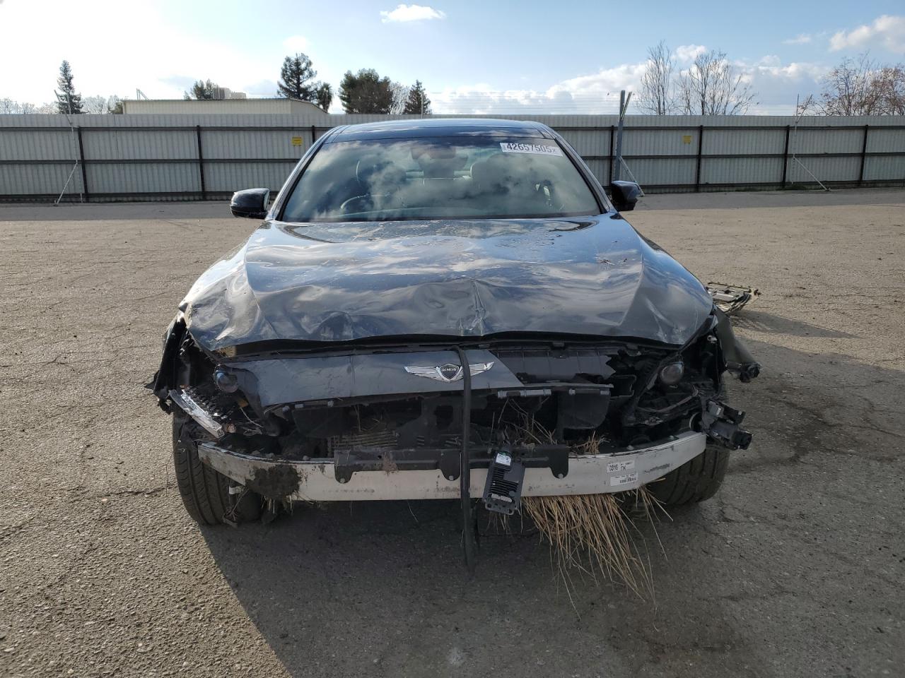 2019 Genesis G80 VIN KMHGN4JB6KU290601 Copart auction photo, all over damage thumbnail 5