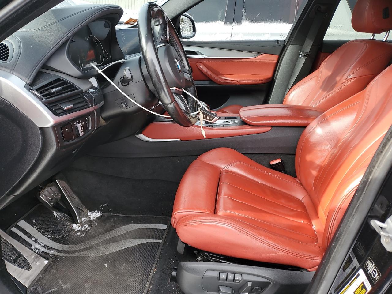 2015 BMW X6 VIN 5UXKU2C54F0F95459 Copart auction photo, side / front end damage thumbnail 7