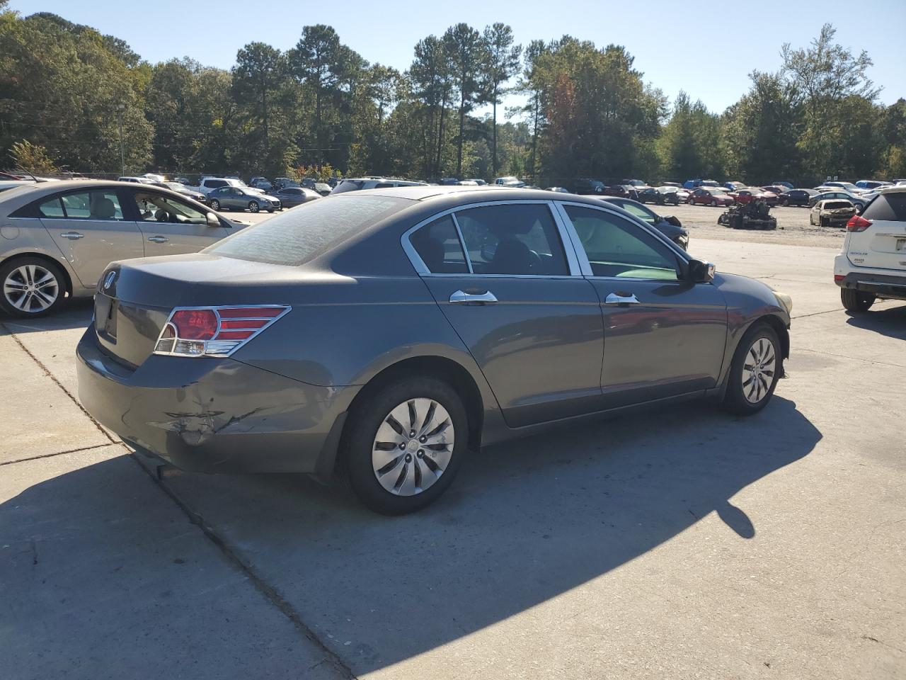 2008 Honda Accord VIN 1HGCP26368A093636 Copart auction photo, front end / side damage thumbnail 3