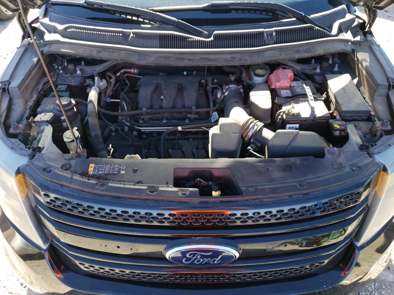 2014 Ford Explorer VIN 1FM5K8AR0EGB27353 Copart auction photo, rear end / side damage thumbnail 12