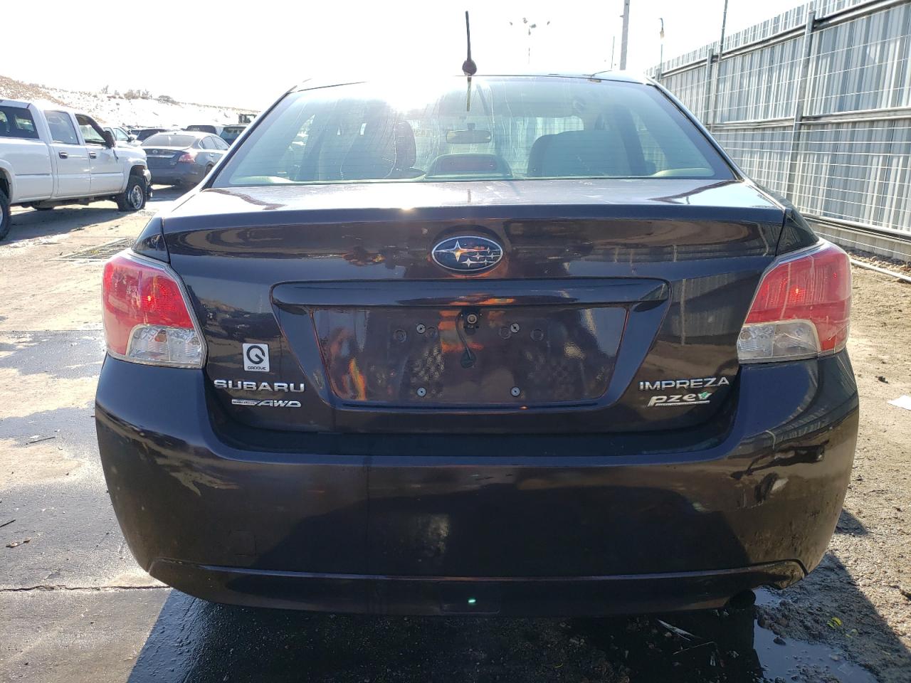 2013 Subaru Impreza VIN JF1GJAA69DH011337 Copart auction photo, front end / hail damage thumbnail 6