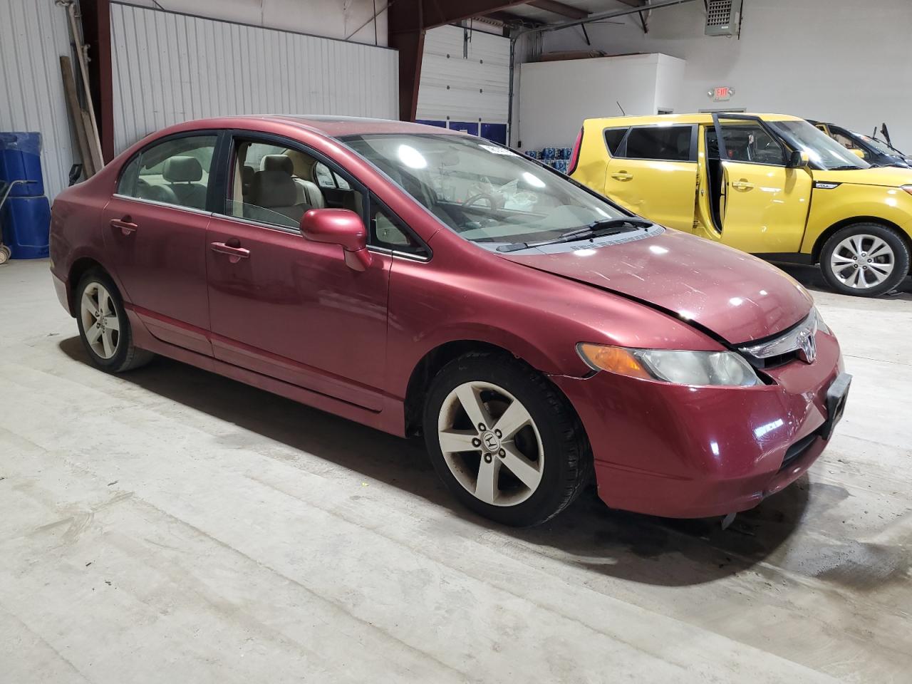 2006 Honda Civic VIN 1HGFA16846L140068 Copart auction photo, front end / side damage thumbnail 4