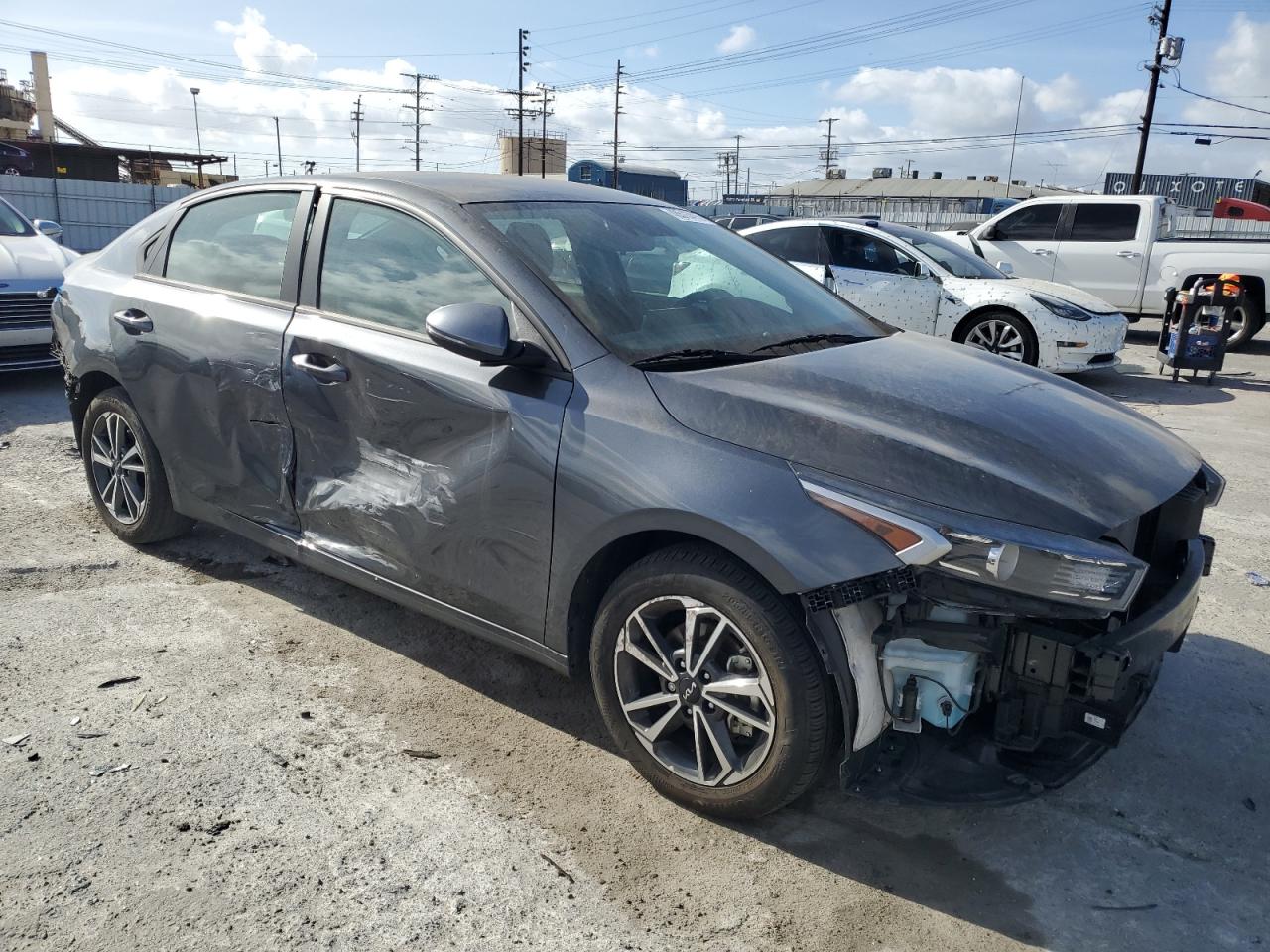 2023 KIA Forte VIN 3KPF24AD9PE610185 Copart auction photo, front end / rear end damage thumbnail 4