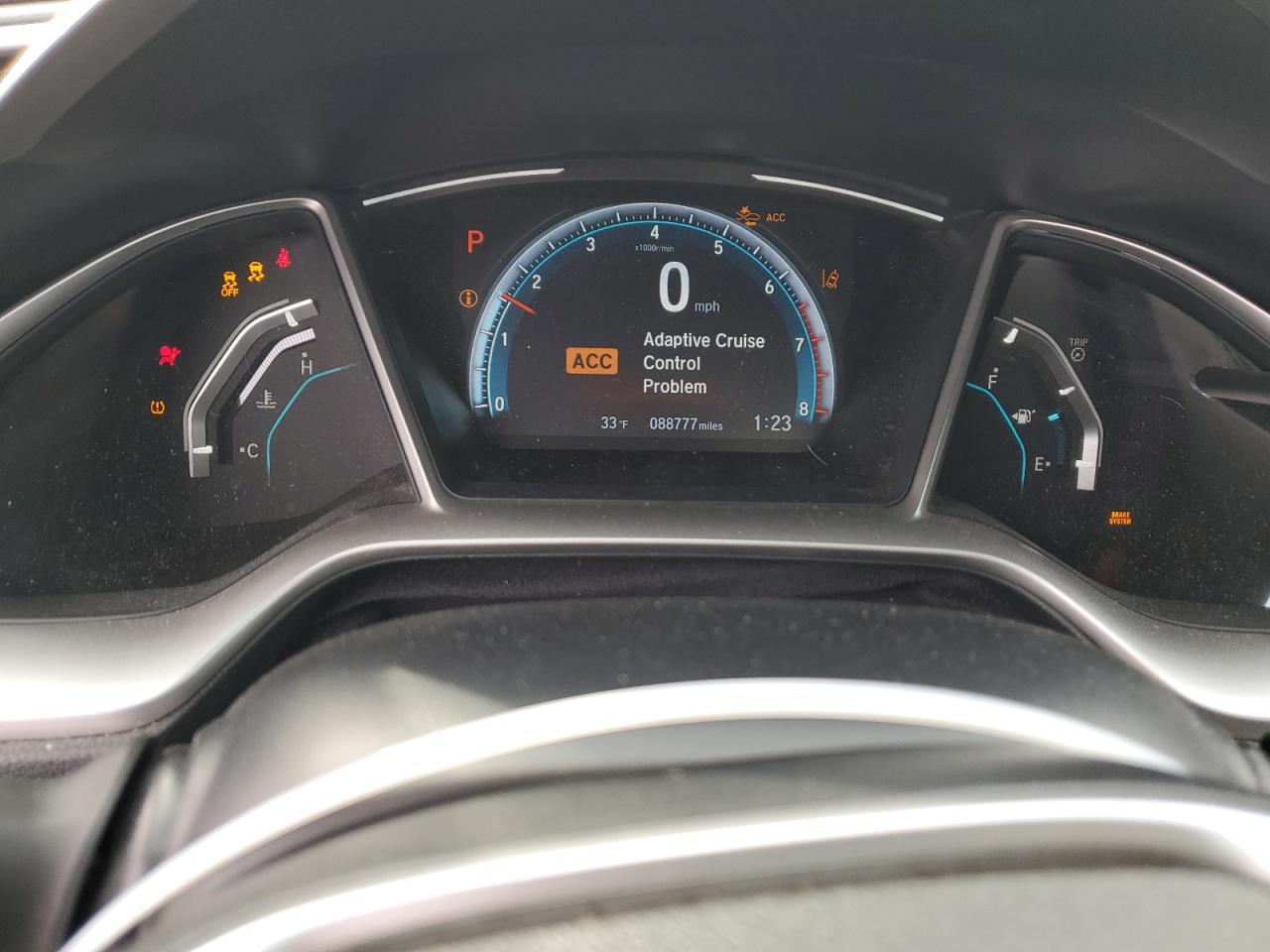 2020 Honda Civic VIN 2HGFC3B30LH353284 Copart auction photo, rear end / front end damage thumbnail 9