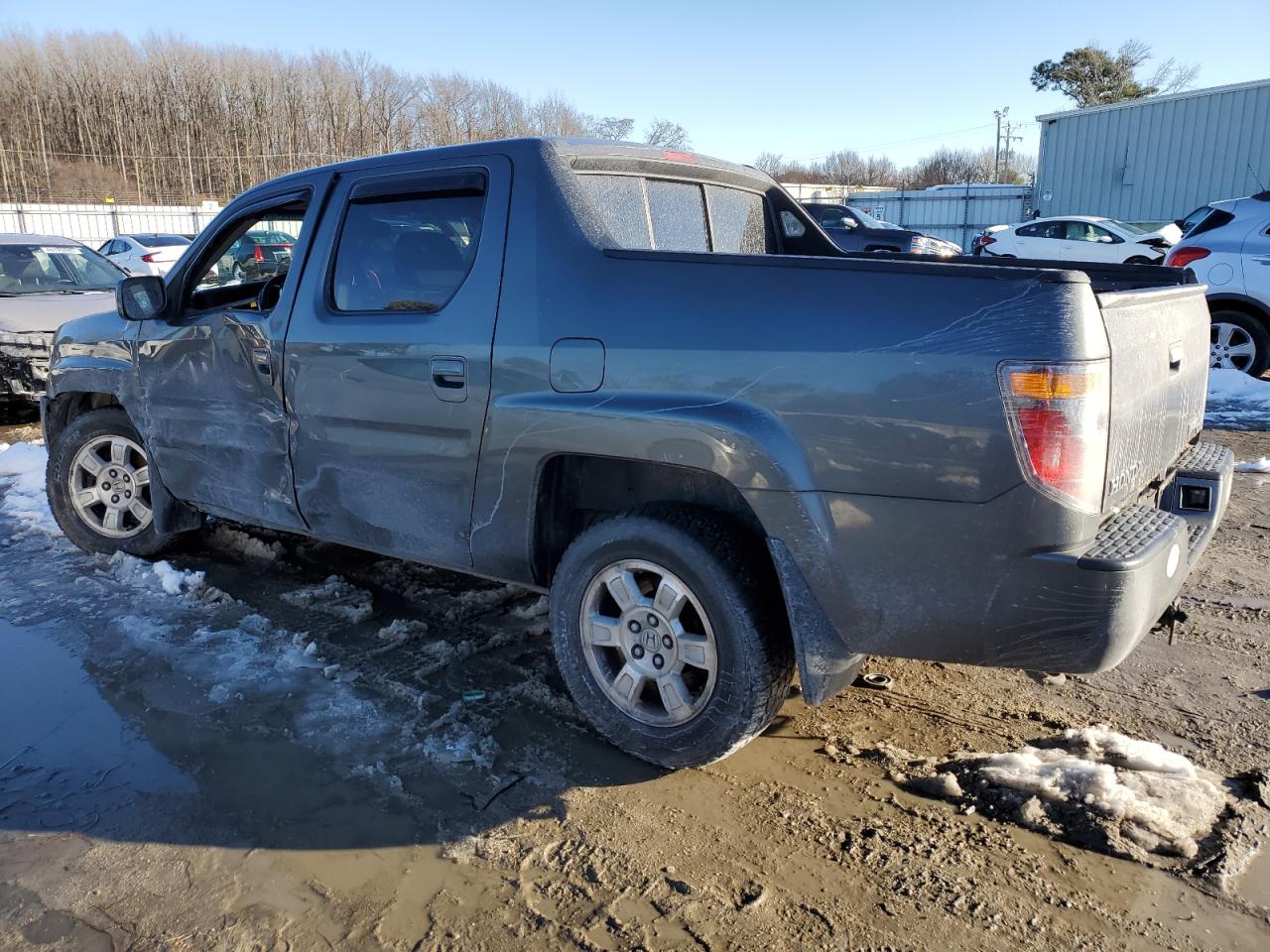 2008 Honda Ridgeline VIN 2HJYK16468H513611 Copart auction photo, side / front end damage thumbnail 2