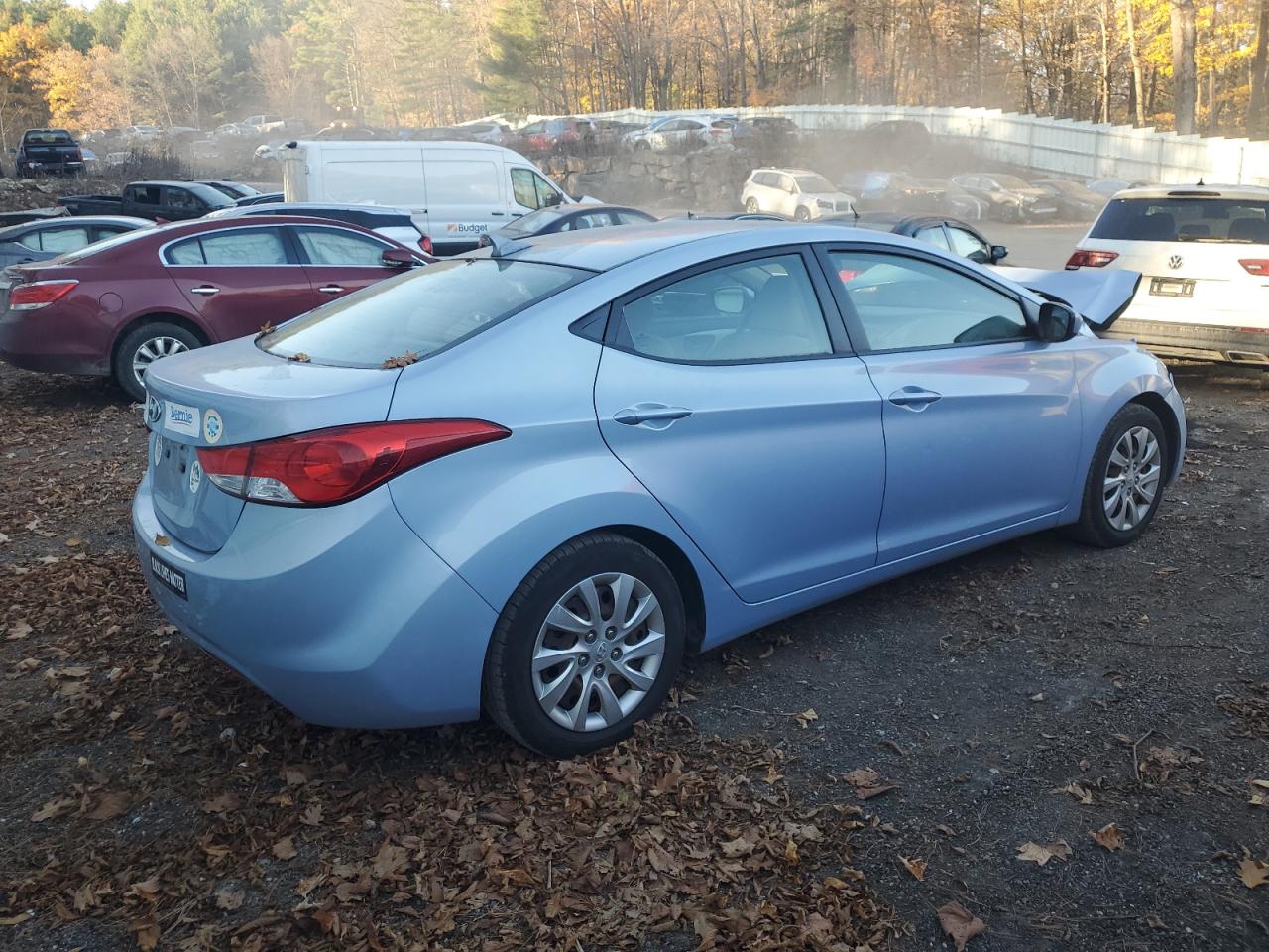 2013 Hyundai Elantra VIN KMHDH4AE4DU490013 Copart auction photo, front end / minor dent/scratches damage thumbnail 3