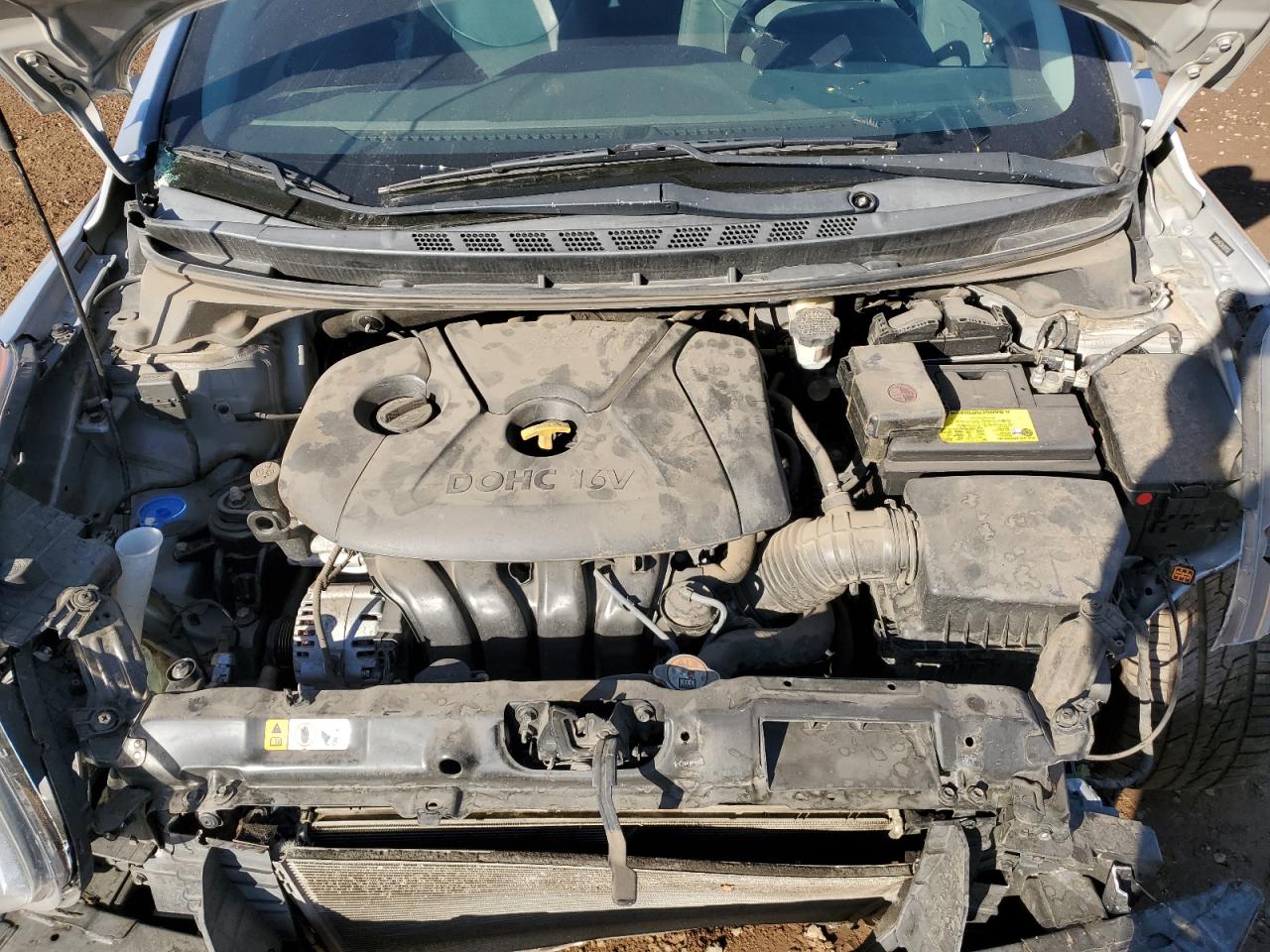 2013 Hyundai Elantra VIN 5NPDH4AE3DH387650 Copart auction photo, front end damage thumbnail 12