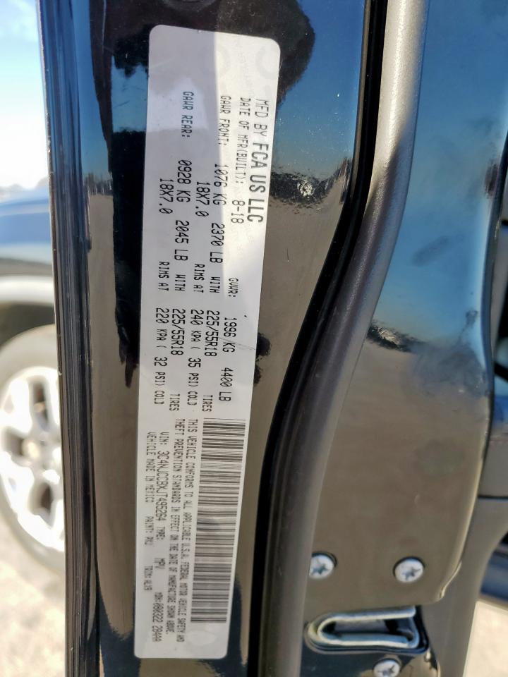 2018 Jeep Compass VIN 3C4NJCCBXJT495264 Copart auction photo, rear end / front end damage thumbnail 12