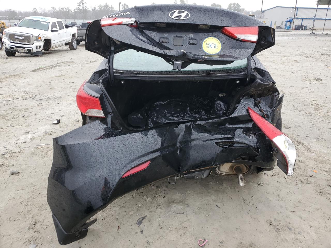 2013 Hyundai Elantra VIN 5NPDH4AE2DH260677 Copart auction photo, rear end / front end damage thumbnail 6