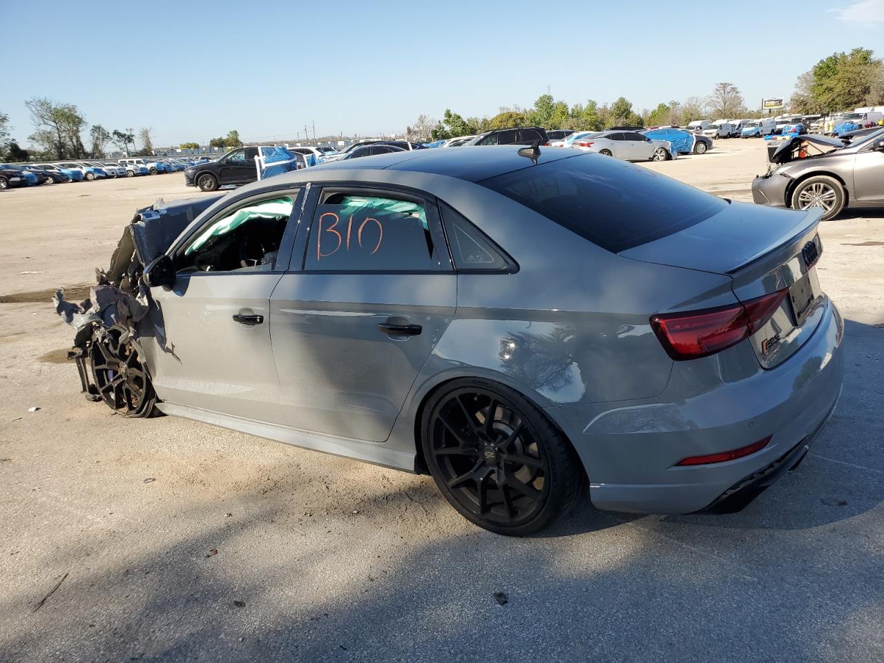 2019 Audi RS3 VIN WUABWGFF2KA900796 Copart auction photo, front end / side damage thumbnail 2
