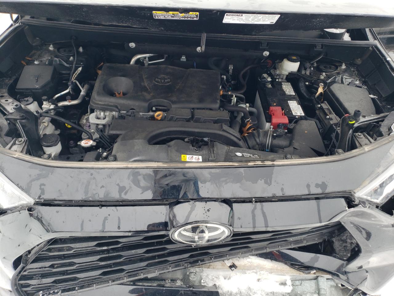 2021 Toyota RAV 4 VIN 2T3P1RFV9MC233218 Copart auction photo, front end / rear end damage thumbnail 12