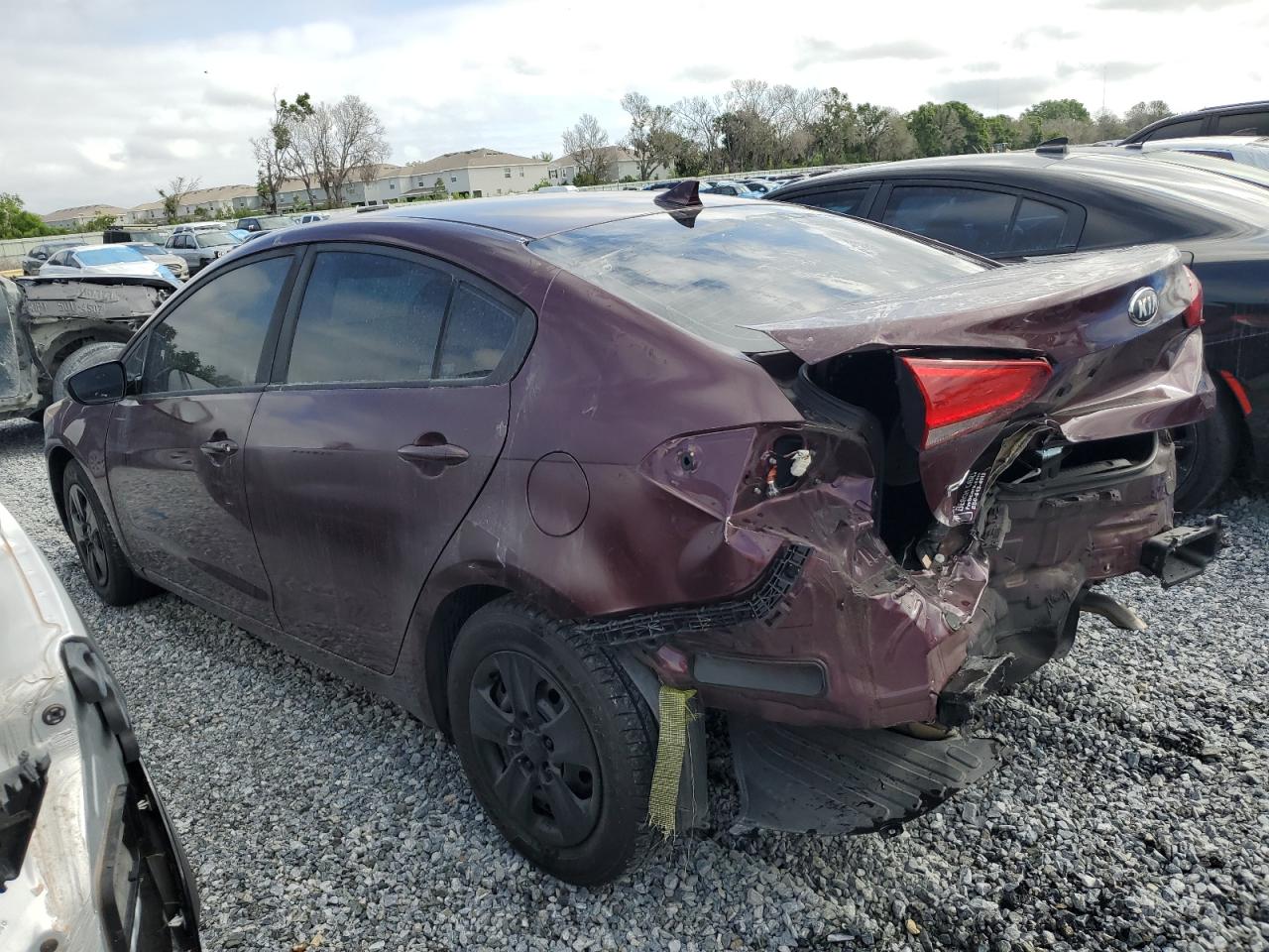 2017 KIA Forte VIN 3KPFK4A79HE060014 Copart auction photo, rear end damage thumbnail 2