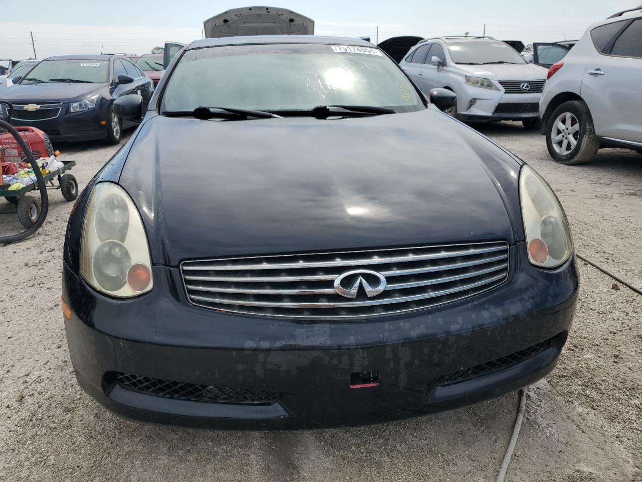 2003 Infiniti G VIN JNKCV54E13M207090 Copart auction photo, water/flood damage thumbnail 5