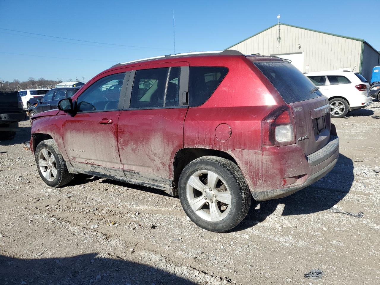 2016 Jeep Compass VIN 1C4NJDBB0GD753006 Copart auction photo, side / front end damage thumbnail 2