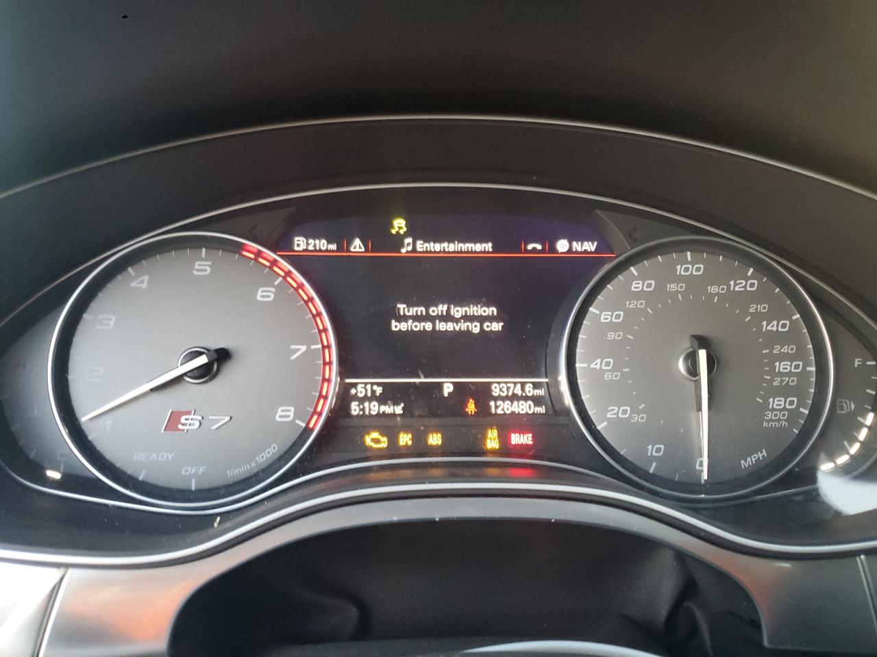 2016 Audi S7 VIN WAUW2AFC1GN010008 Copart auction photo, side / frame damage damage thumbnail 9