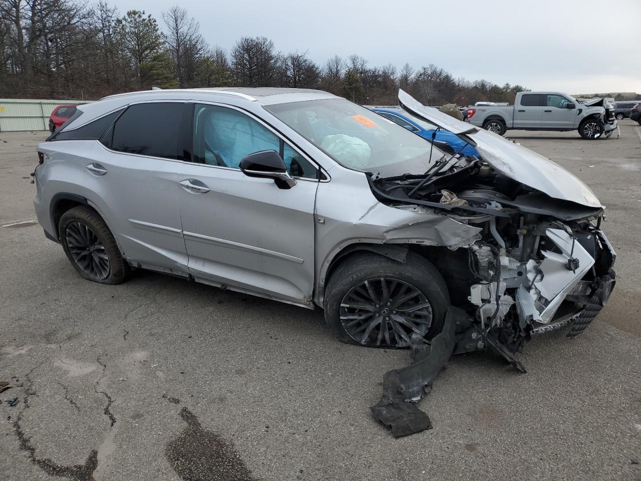 2016 Lexus RX VIN 2T2BZMCA5GC023215 Copart auction photo, front end / side damage thumbnail 4