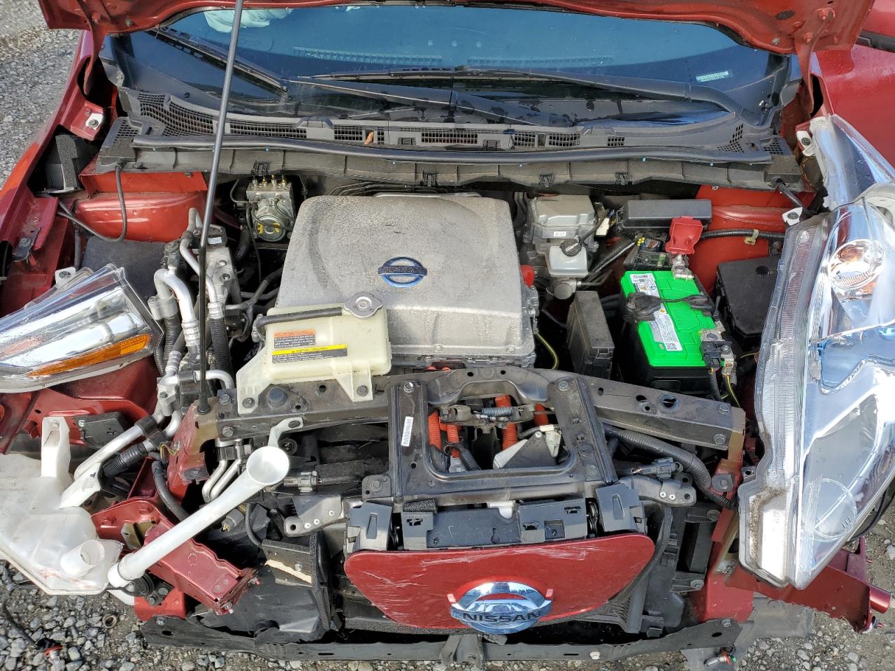 2013 Nissan Leaf VIN 1N4AZ0CP9DC407179 Copart auction photo, front end damage thumbnail 13