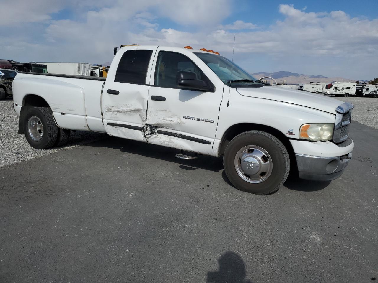 2003 Dodge RAM VIN 3D7MA48603G802536 Copart auction photo, side damage thumbnail 4
